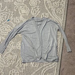 Gray cardigan